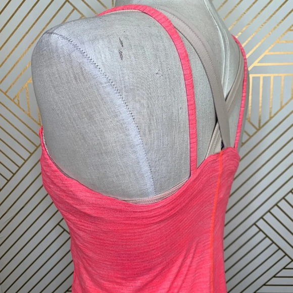 Lululemon Run‎ For Gold Tank Heather Electric Coral - Picture 4 of 8